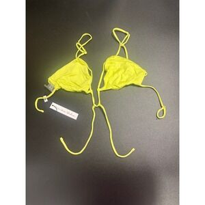 Monica Hansen Beachwear NWT Bikini Top Strappy Daiquiri Green Small